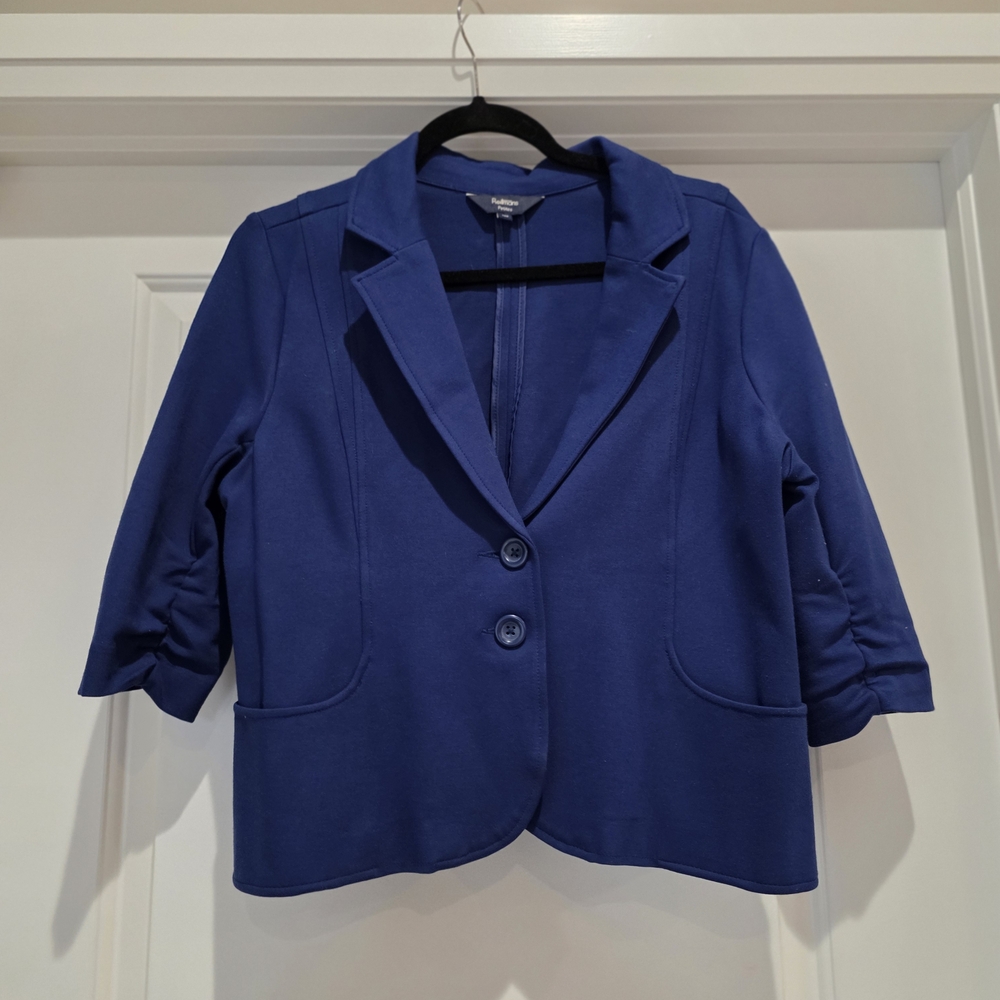 Reitmans Royal Blue Cropped Blazer - Picture 2 of 6